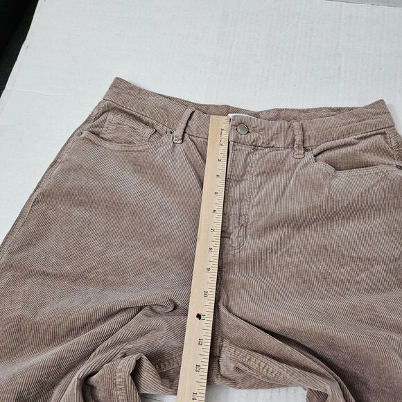 Good‎ American Jeans 32 Tan Good Skate High-Rise Loose Wide-Leg Corduroy NWOT - Picture 9 of 10